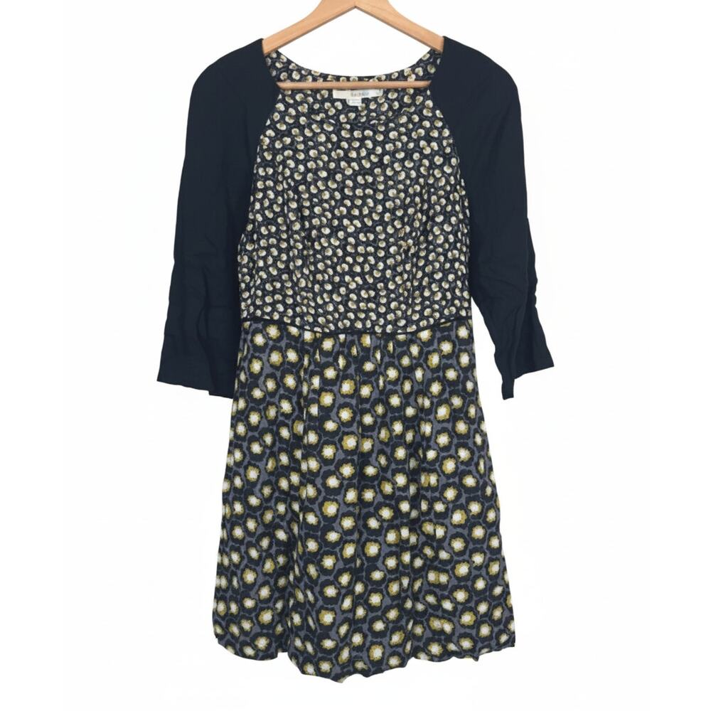 Boden Womens‎ 6 Preppy Academia Art to Wear Mixed Print Colorblock A Line Dress